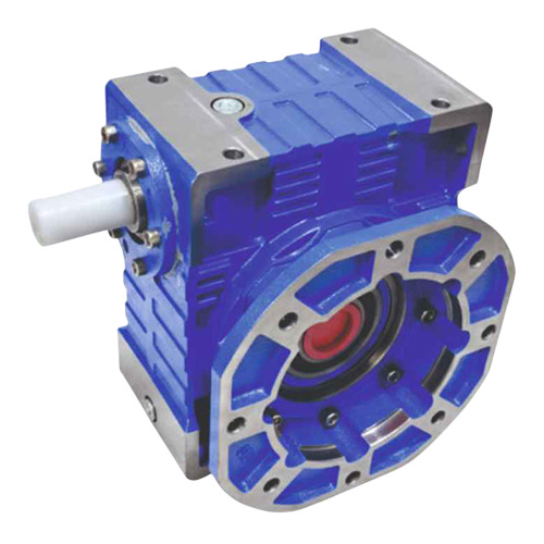 GT-W-XXX-XXX-FB-S Worm Gear Reducer - Aluminum Alloy Housing, Compact 63-150mm, Blue-Silver, Up to 94% Efficiency, IP55 Protection