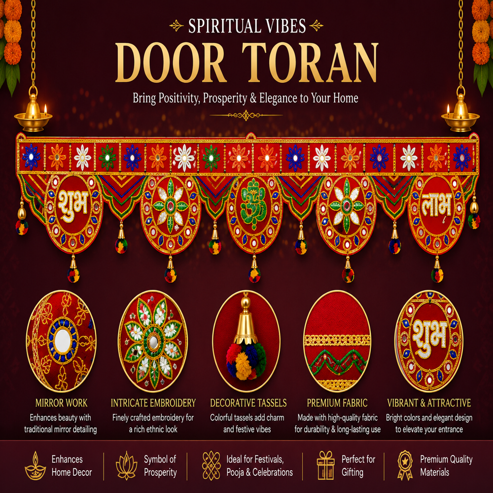 KRISHNA HANDLOOM Stylish Decorative Home Entrance Decor  S 2