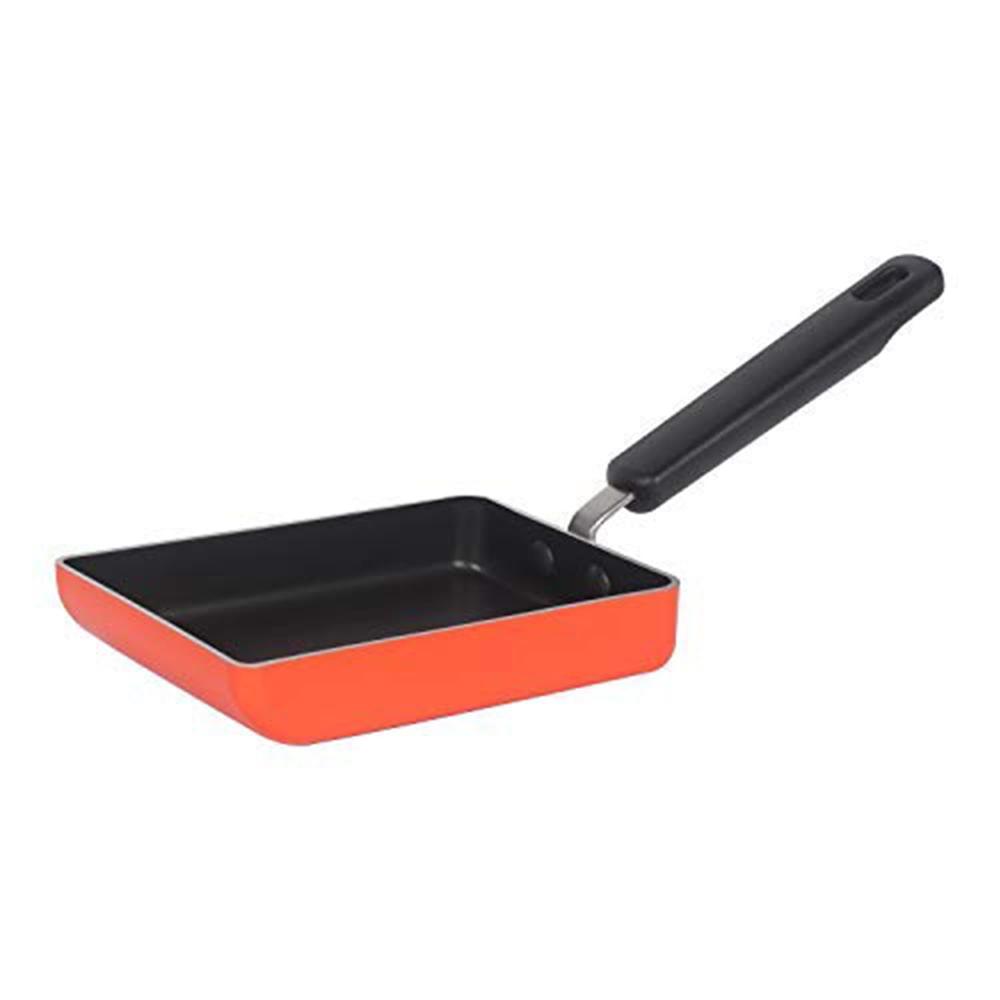 Meyer Non Stick Aluminium Omelette Pan/Tamagoyaki Egg Pan (18cm, Orange) 11235