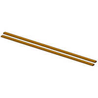 Guides Sliding Bar Grader Cutting Edge - High Carbon Heat-treated Steel, Up To 2134mm, Yellow Gold | Wear-resistant, Corrosion Resistant, Bolt-on Installation