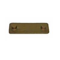 Strip Wear Pads - High-strength Steel/bronze, 120x40x10mm, Brown Bronze | Double Lug Mount, Corrosion Resistant, Precision Ground