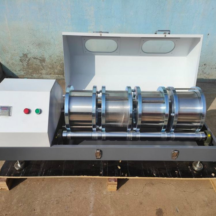 Deval Abrasion Testing Machine - Mild Steel Body, 800x450x600 Mm, Stainless Steel Drums, Digital Counter, Dual Specimen Testing