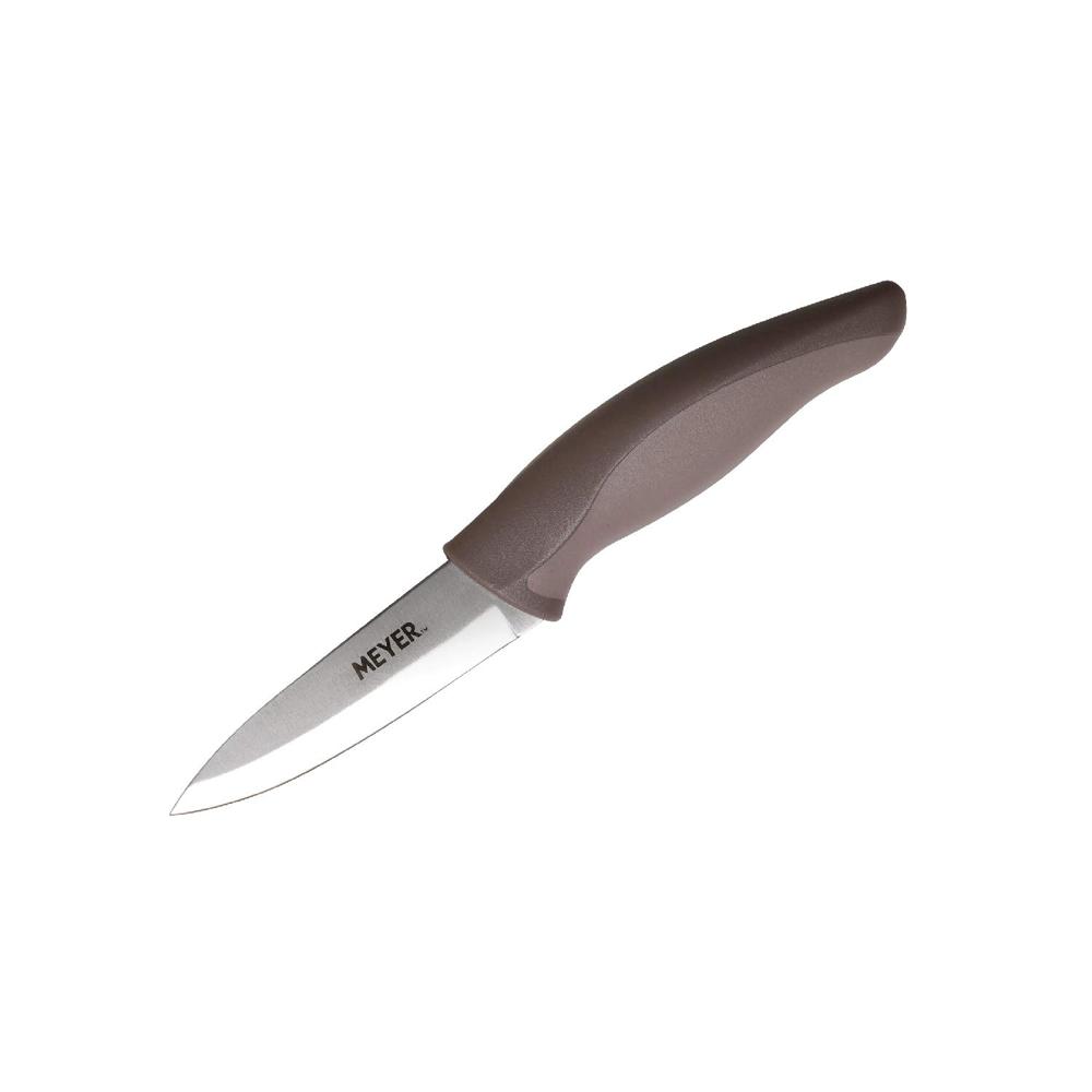 Meyer Stainless Steel Classic Paring Knife For Vegetable And Fruit Cutting | Kitchen Tools | Kitchen Knife Straight Edge, 9 Cm 48209 - Color: Black