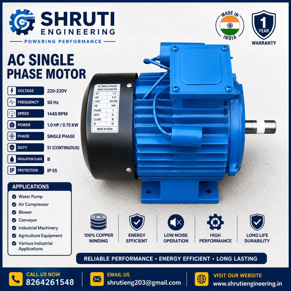 Single Phase Motor for Industrial Use