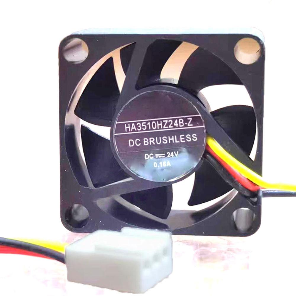 HONGHUA HA3510H24B-Z 24V DC 0.16A 4010mm Ball Bearing Industrial Axial Cooling Fan