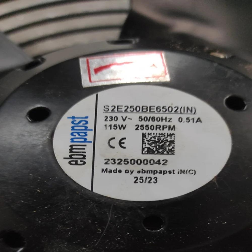 EBMPAPST S2E250BE6502(IN) 230V AC 115W 0.51A 22580mm Ball Bearing Industrial Axial Cooling Fan