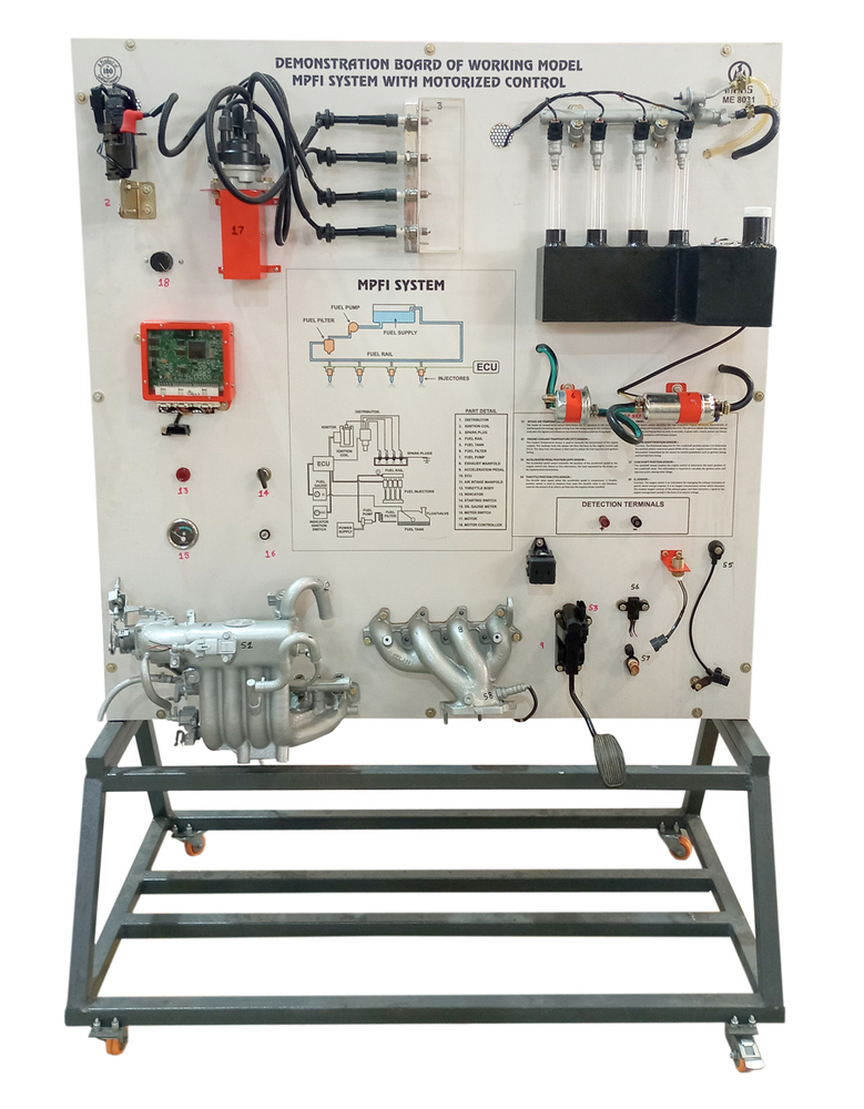 WORKING MODEL MPFI SYSTEM WITH MOTORIZED CONTROL