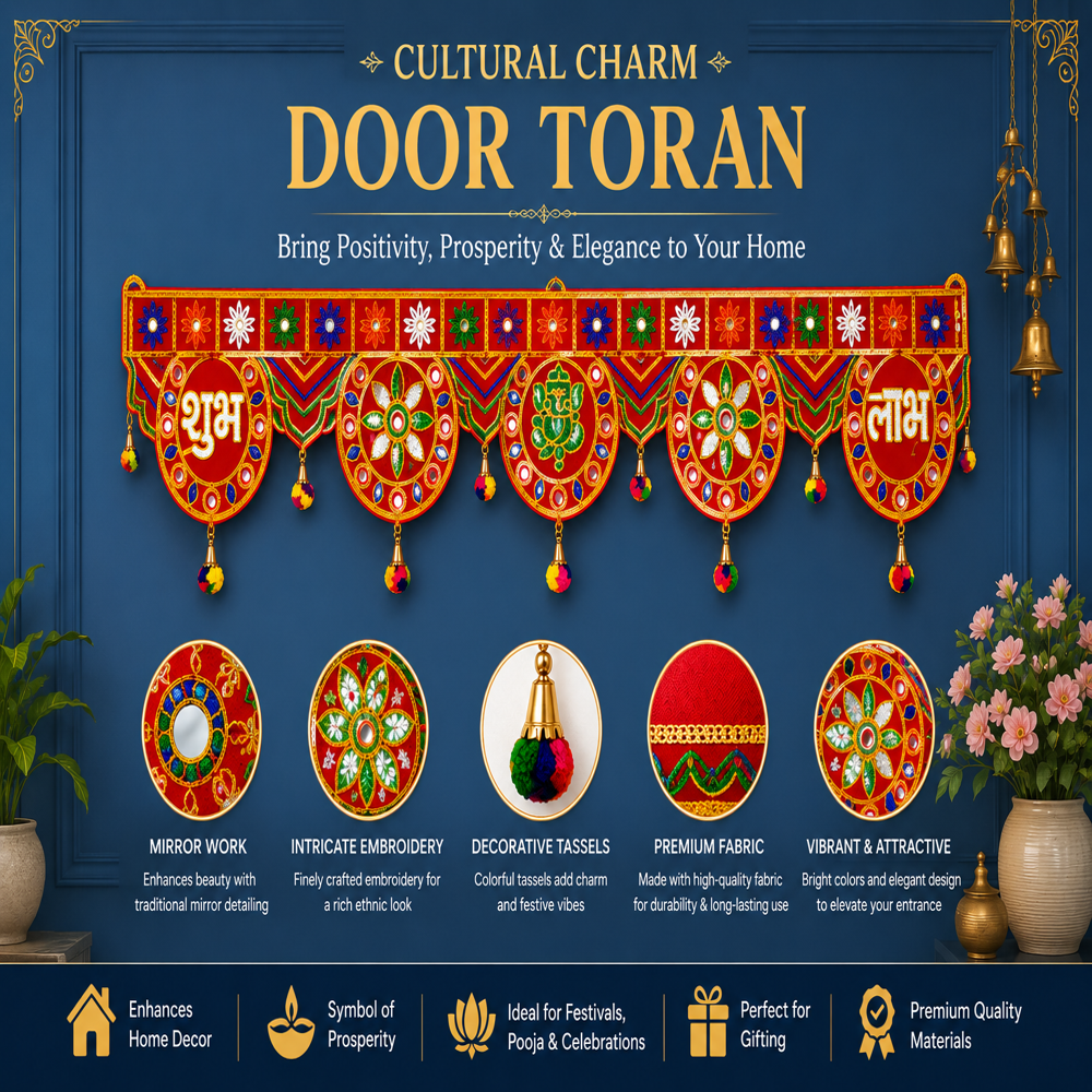 KRISHNA HANDLOOM Premium Decorative Traditional Entrance Art  S 4
