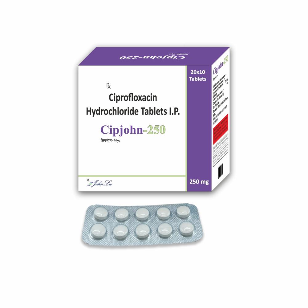 Ciprofloxacin Hydrochloride 250 Mg Tablets - Drug Type: General Medicines