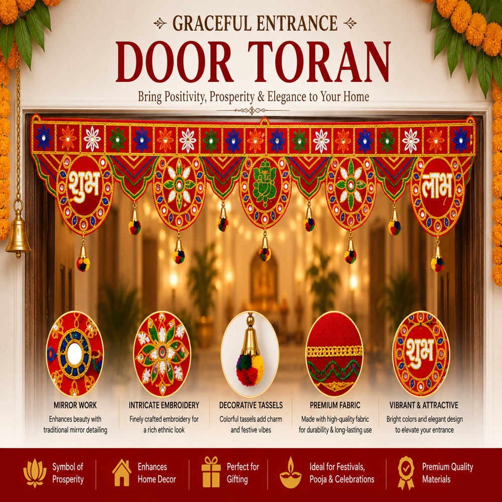 KRISHNA HANDLOOM Premium Decorative Festival Entrance Hanging  S 10