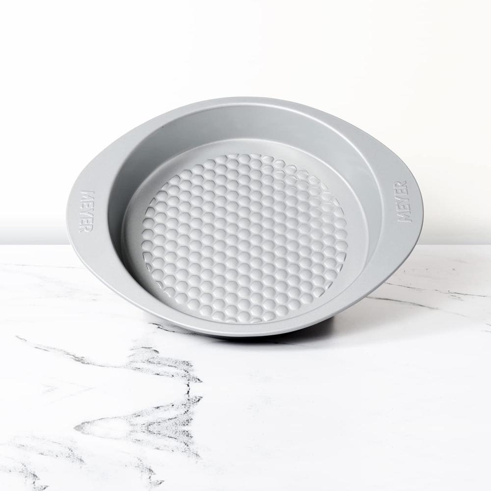 Meyer Bakemaster Carbon Steel Non-Stick Round Cake Pan/Mould, Grey