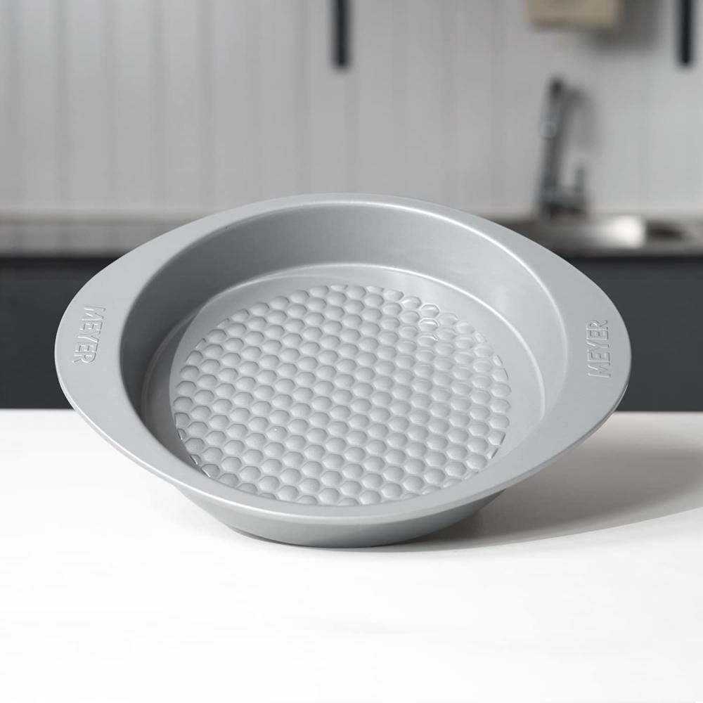 Meyer Bakemaster Carbon Steel Non-Stick Round Cake Pan/Mould, Grey