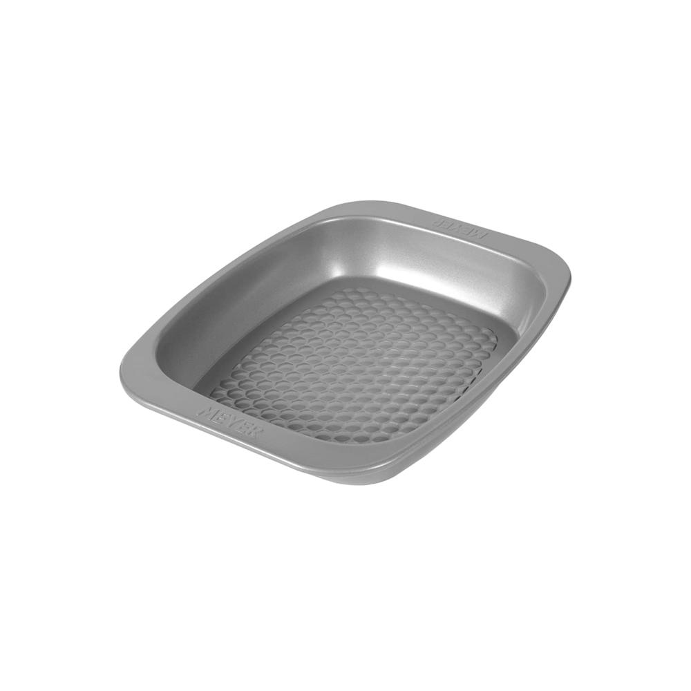 Meyer Bakemaster Carbon Steel Non Stick Mini Oven Roaster | Roasting Pan | Baking Pan | Nonstick Bakeware | Baking Essentials | Cake Tin | Deep Roasting Pan, Grey 47344