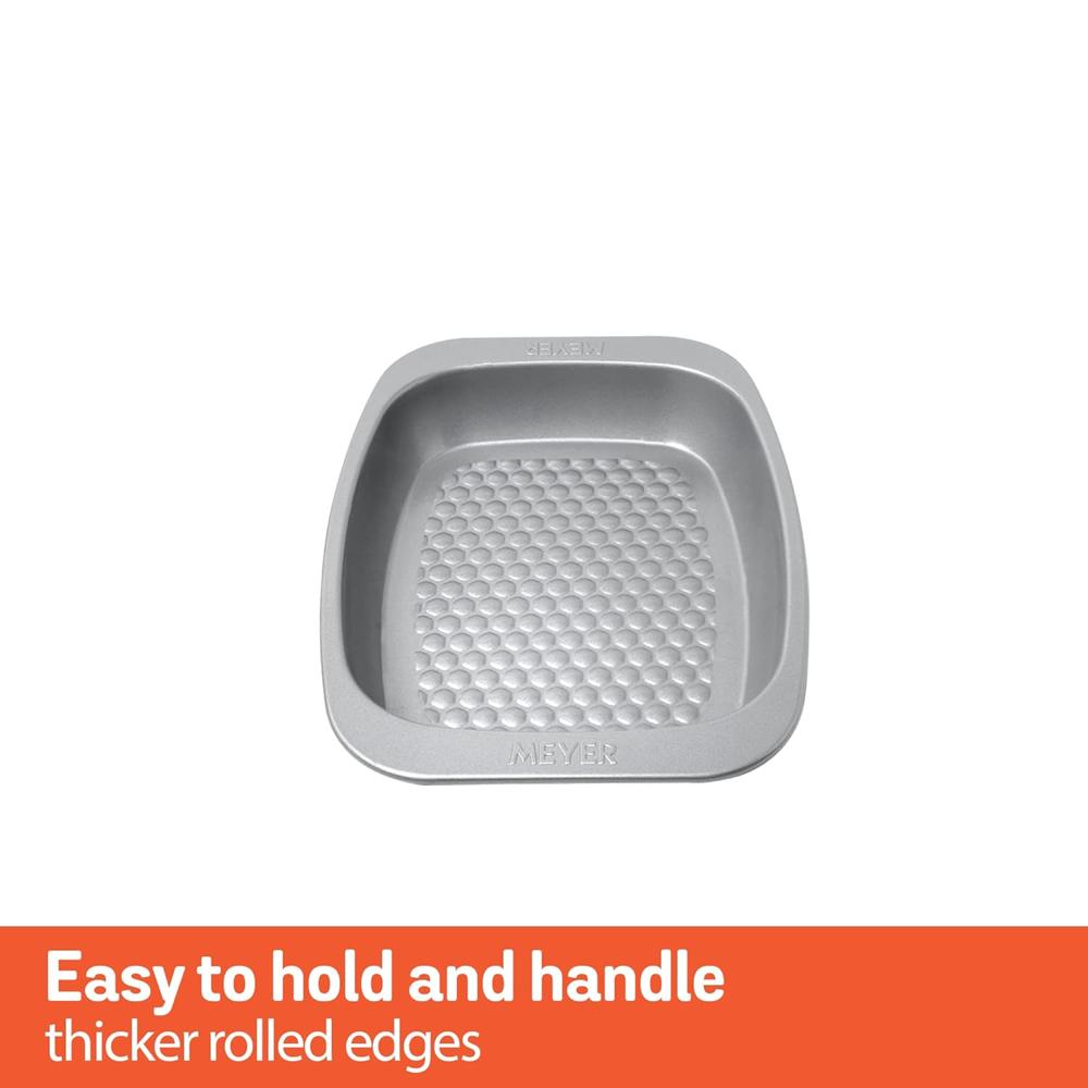 Meyer Bakemaster Carbon Steel Non Stick Mini Oven Roaster | Roasting Pan | Baking Pan | Nonstick Bakeware | Baking Essentials | Cake Tin | Deep Roasting Pan, Grey 47344
