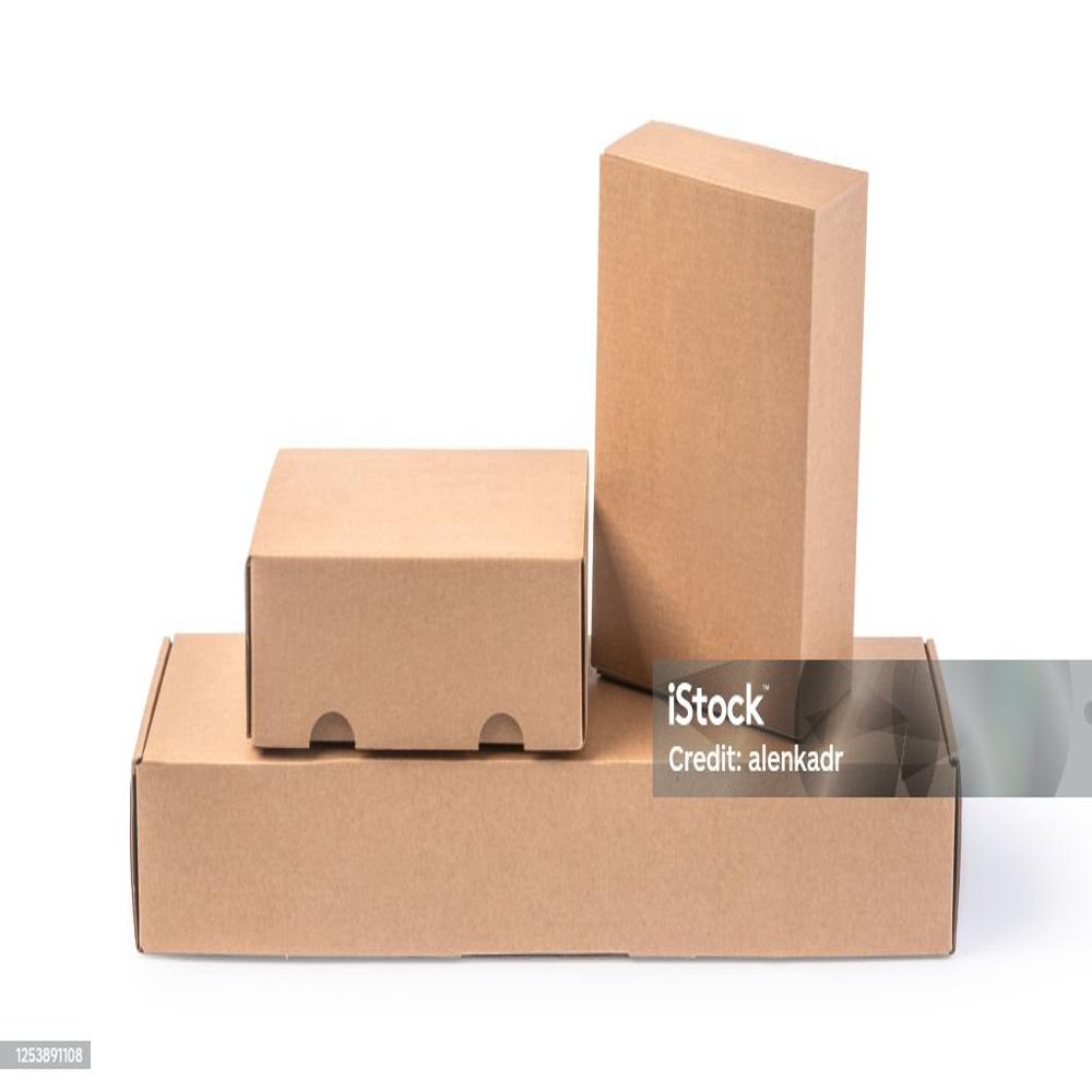 Brown Kraft Paper Cardboard Gift Boxes (3 Ply, 120 GSM, Regular Slotted)