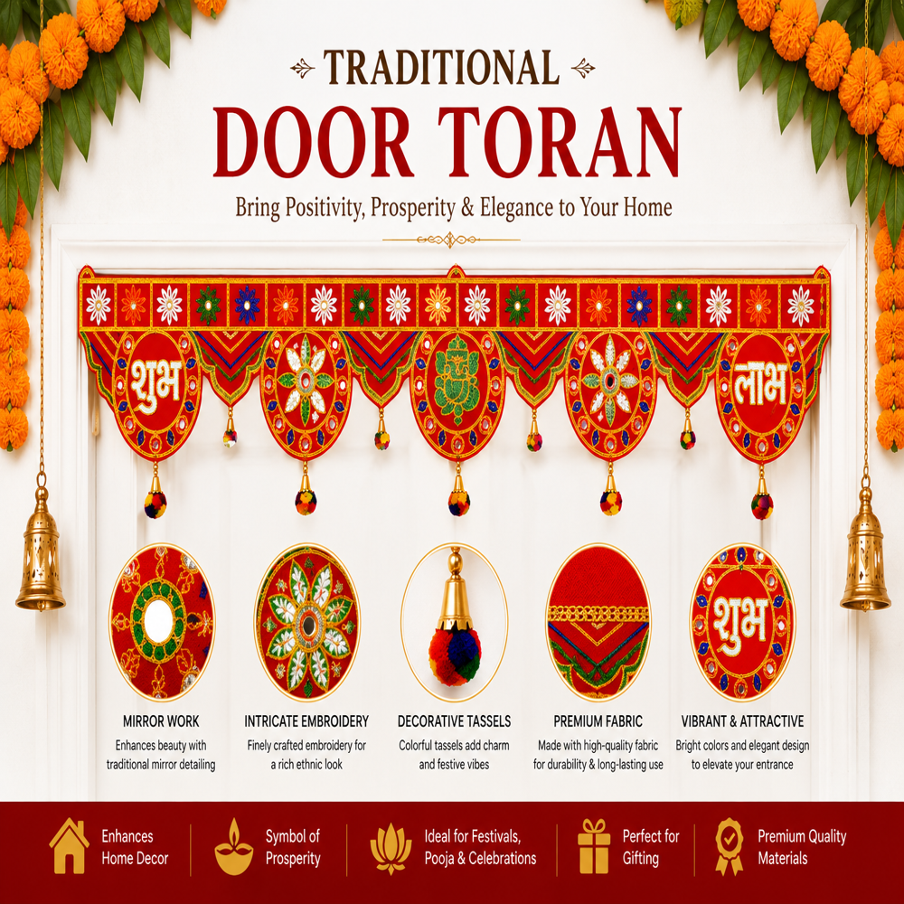 KRISHNA HANDLOOM Elegant Decorative Home Festival Hanging  S 16