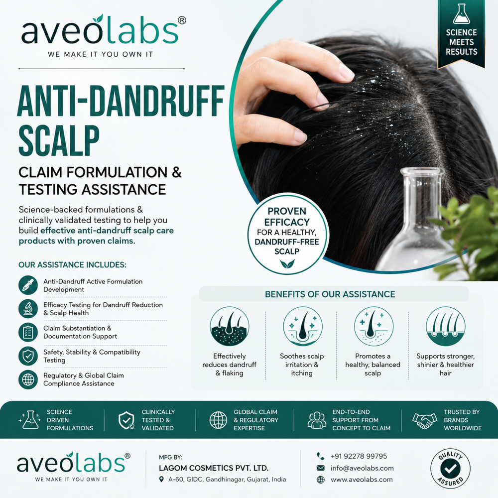 Anti-Dandruff Scalp Claim Formulation & Testing Assistance - Age Group: Suitable For All Ages