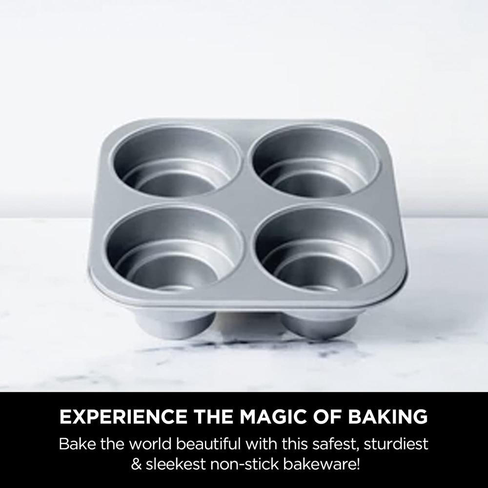 Meyer Bakemaster Non-Stick Bakeware - 4 Cup Round Cakelette Pan 47351