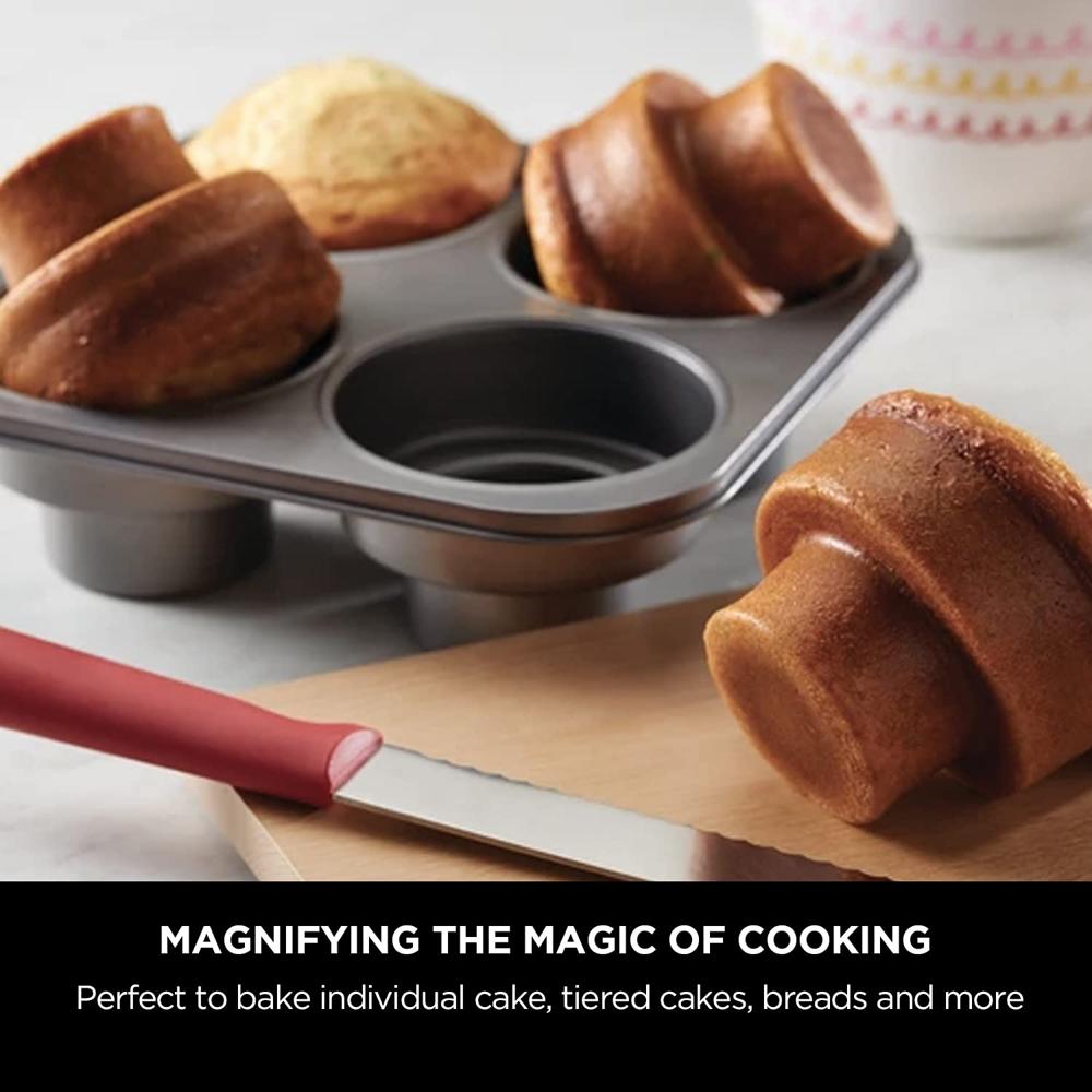 Meyer Bakemaster Non-Stick Bakeware - 4 Cup Round Cakelette Pan 47351
