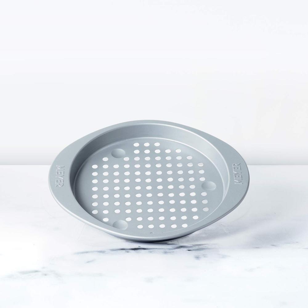 Meyer Bakemaster Carbon Steel Non-Stick Bakeware Pizza Crisper, Grey, 28 cm