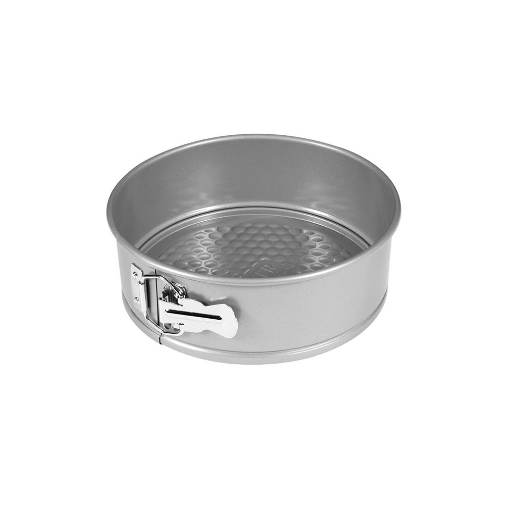 Meyer Bakemaster Carbon Steel Non Stick Springform Cake Tin | Baking Pan | Round Cake Mould | Cake Tin Small | Cake Tray for Baking | Removable Cake Mould | Spring Form pan, 20cm, Grey 47339