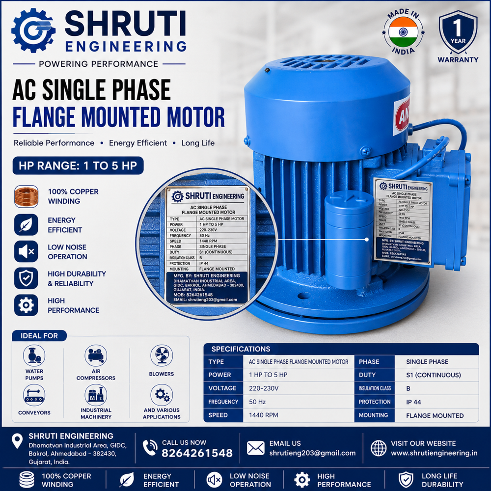 Cast Iron Single Phase Motor