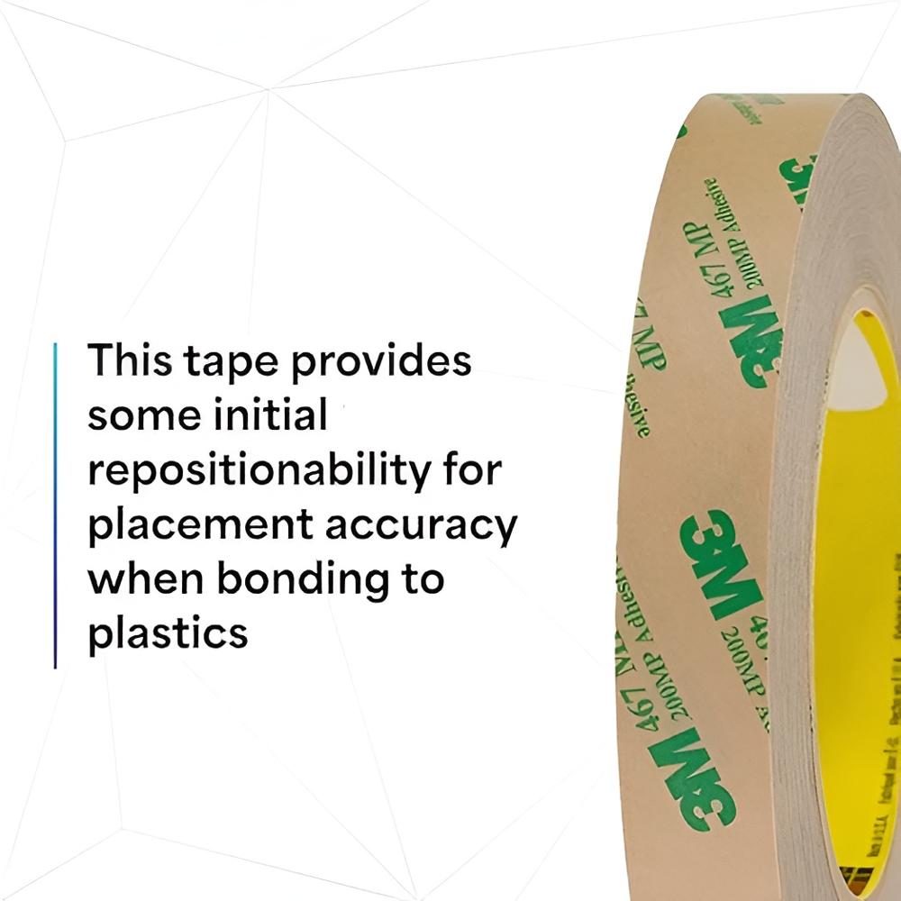 3m 467 Mp Adhesive Transfer Tape - Color: Transparent