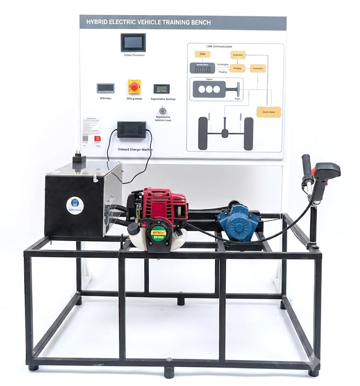 HYBRID POWERTRAIN SYSTEM of IC Engine Single Cylinder Petrol Engine