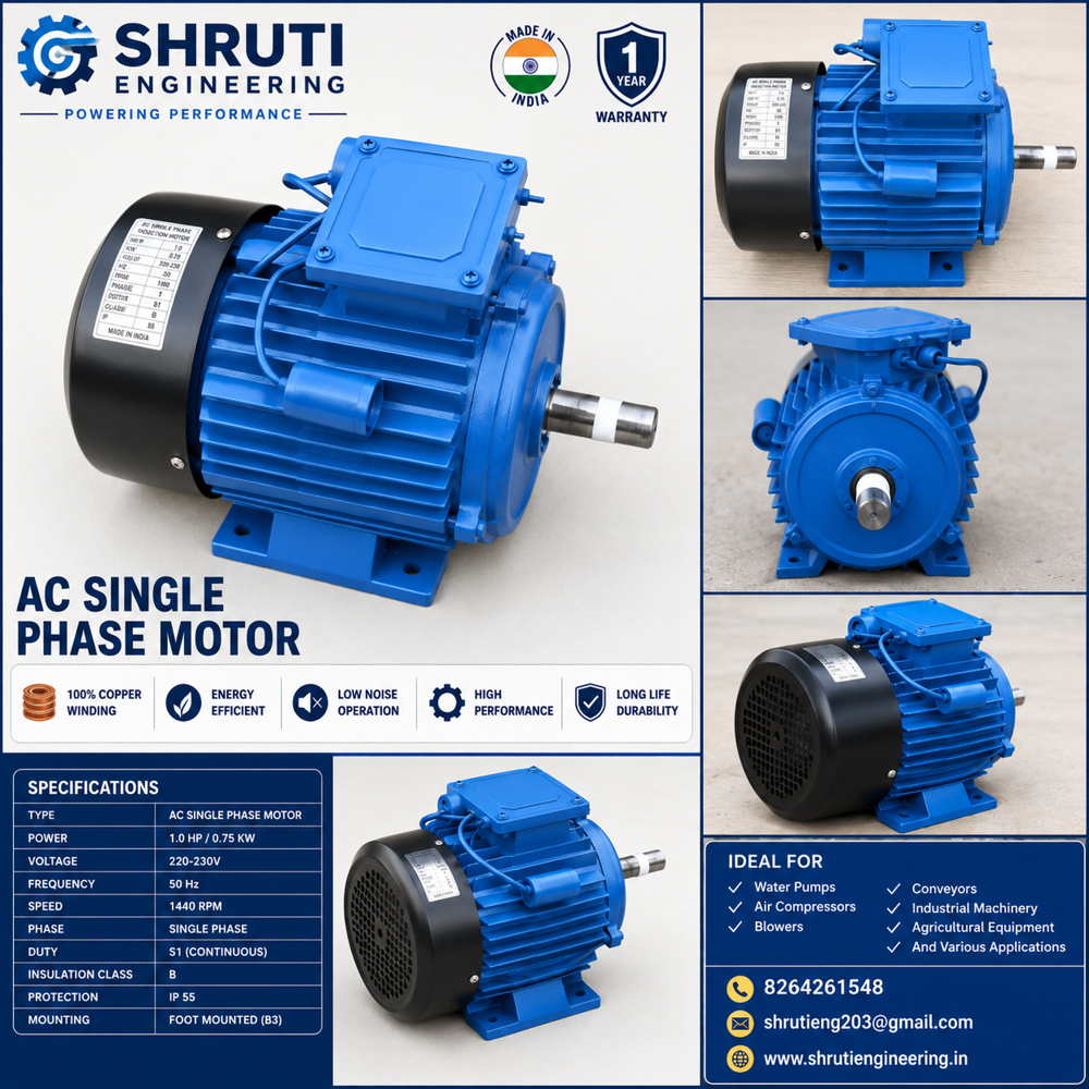 Export Quality Single Phase Motor