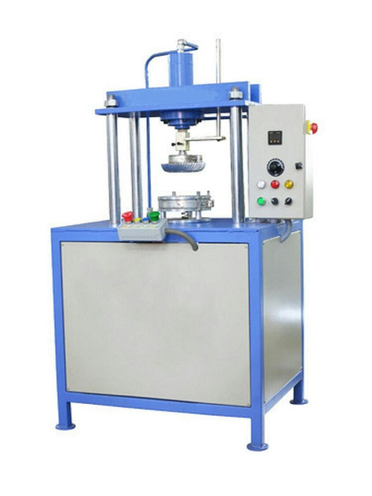 सिंगल डाई हाइड्रोलिक पेपर प्लेट मशीन - पेपर 80-250 GSM, 14 इंच डाई, नीला और सिल्वर | डिजिटल पैनल, ऊर्जा कुशल, त्वरित डाई परिवर्तन