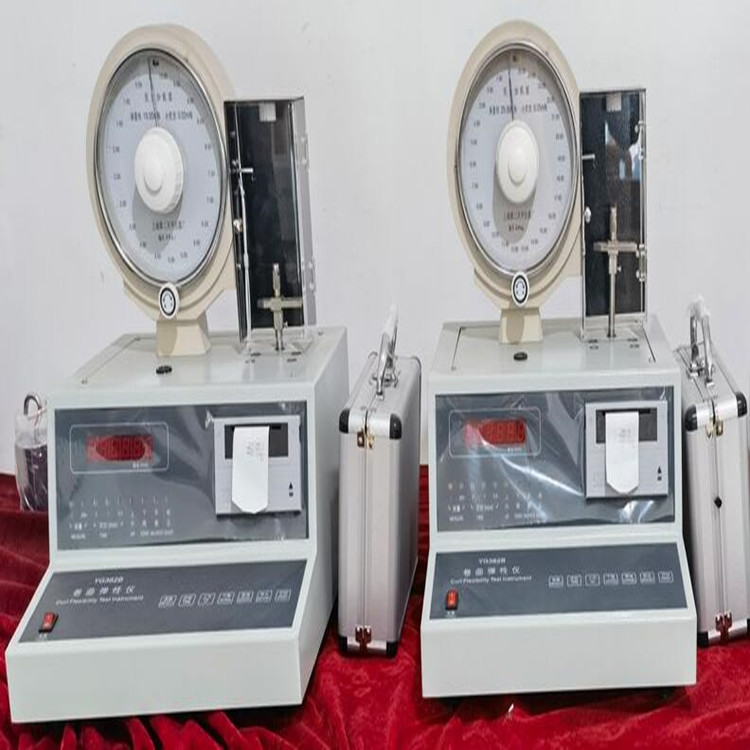 Fiber Crimp Elasticity Tester - Stainless Steel Body, 450x350x380mm, Digital LED Display, Auto/Manual Calibration, Integrated Thermal Printer