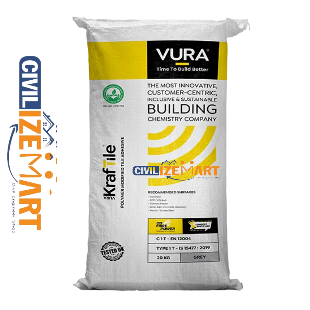 Vura KrafTile  Grey Tile Adhesive