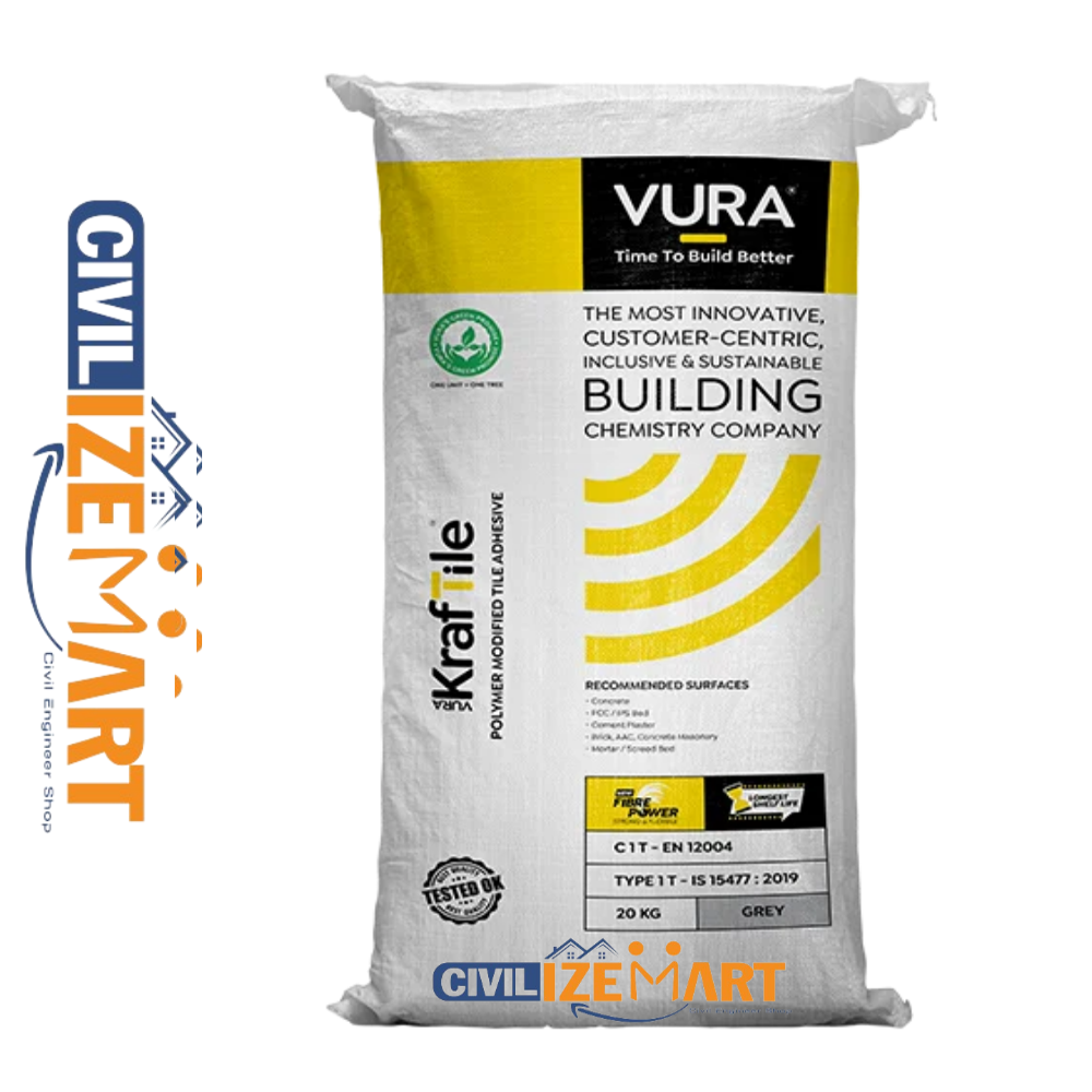 Vura KrafTile  Grey Tile Adhesive