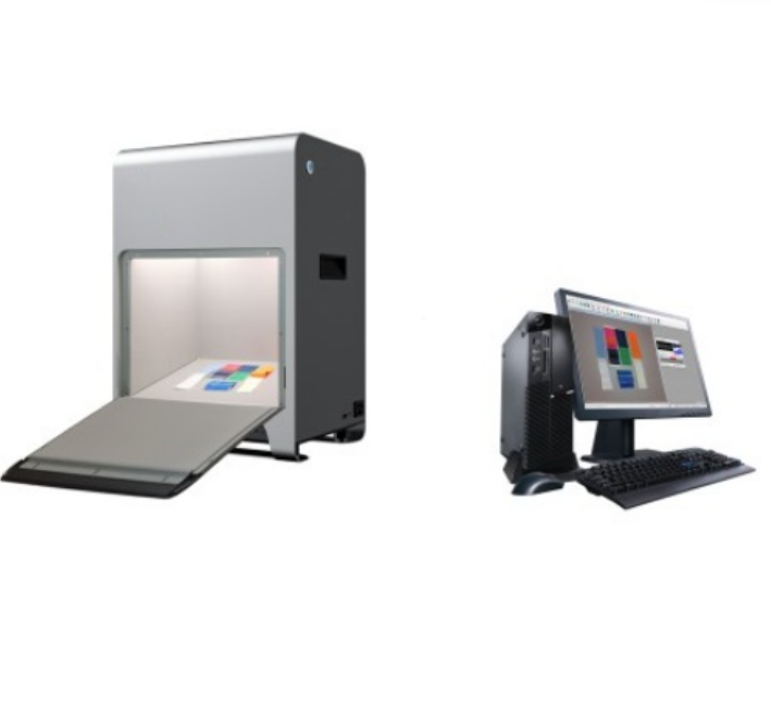 Color Fastness Rating System ISO 105 Gray Scale Evaluation - Steel Body 600x400x500mm, LED Light Source, ISO Compliance, USB LAN Connectivity