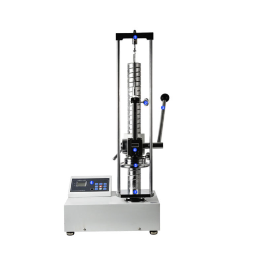 Spring Testers and Testing Machines - Mild Steel, 600x350x1000mm, White/Gray Coating | Digital LCD Display, 0-1000N Load, Adjustable Stroke, Overload Protection, RS232/USB Output