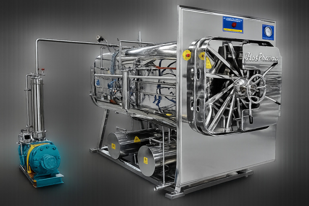 Stainless Steel 2500 L Horizontal Autoclave