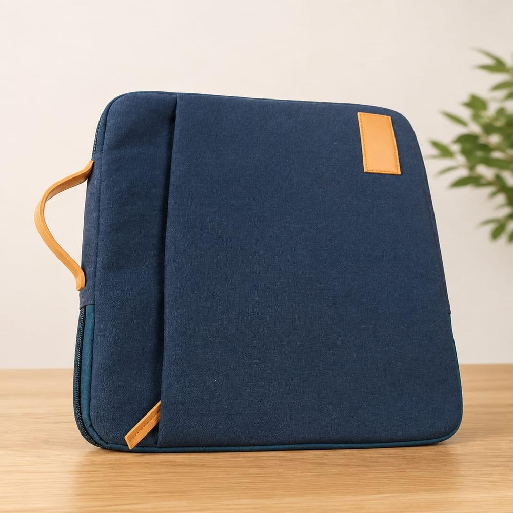 BLUE COTTON LAPTOP SLEEVE