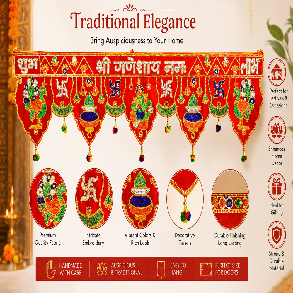 KRISHNA HANDLOOM Stylish Decorative Home Temple Hanging T 9