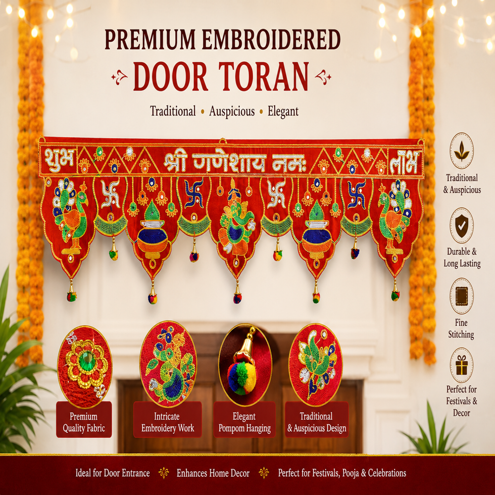 KRISHNA HANDLOOM Stylish Decorative Home Temple Hanging T 9