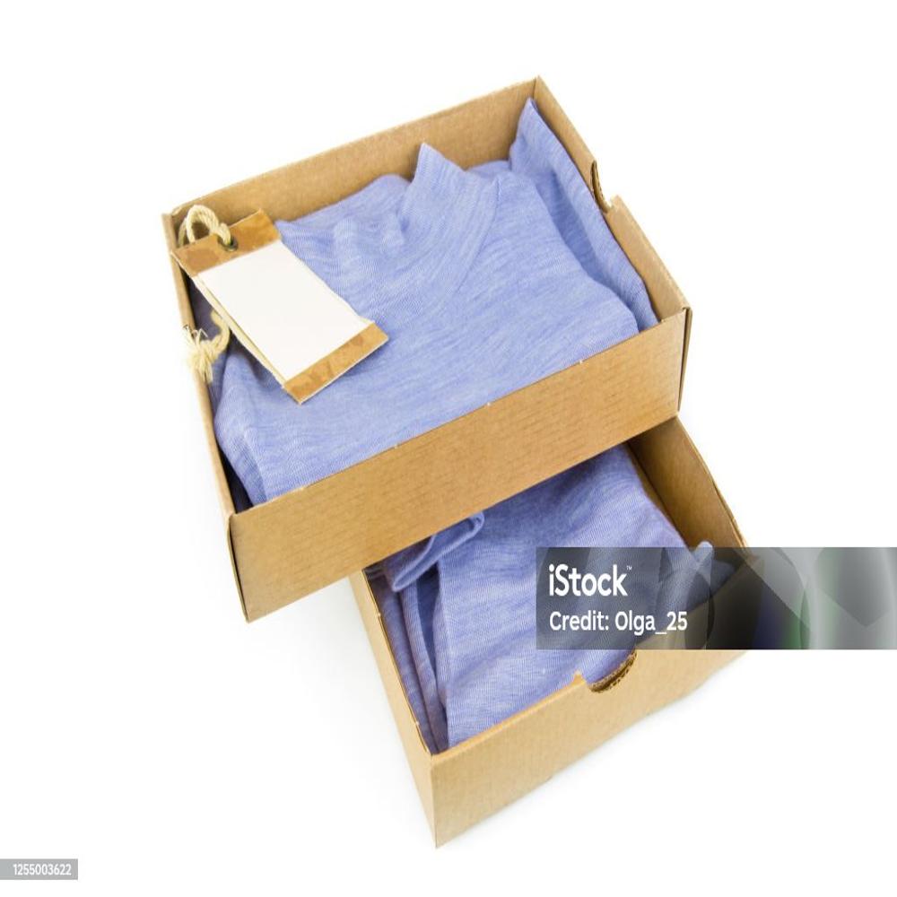 Corrugated Box Shirt And Saree Packaging Boxes , Kraft Paper