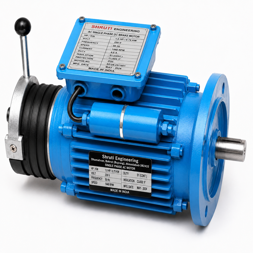 Heavy Duty Single Phase Brake Motor