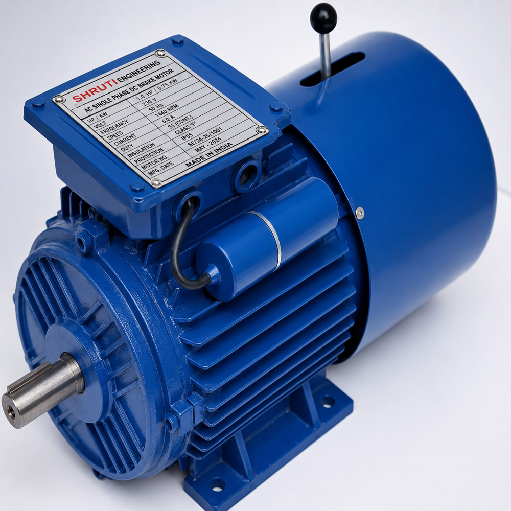 Heavy Duty Single Phase Brake Motor