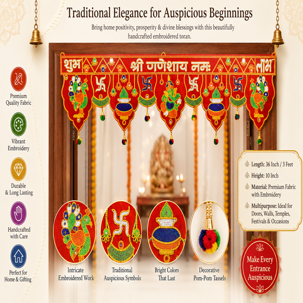KRISHNA HANDLOOM Decorative Festival Hanging for Entrance  T 13