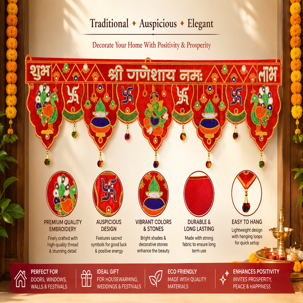 KRISHNA HANDLOOM Stylish Decorative Festival Entrance Hanging T 16