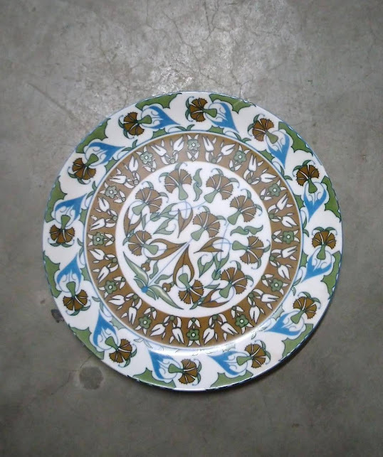 Flower Printed Ceramic Plate