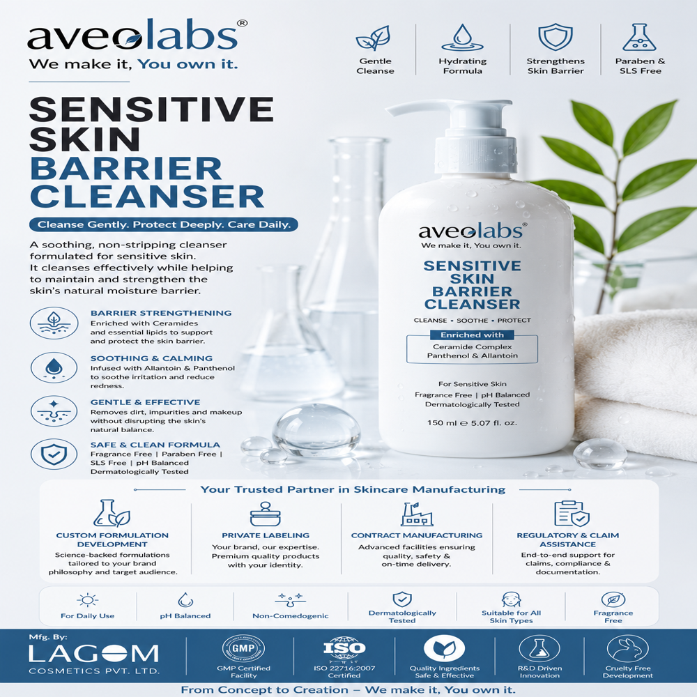 Sensitive Skin Barrier Cleanser - Age Group: Men