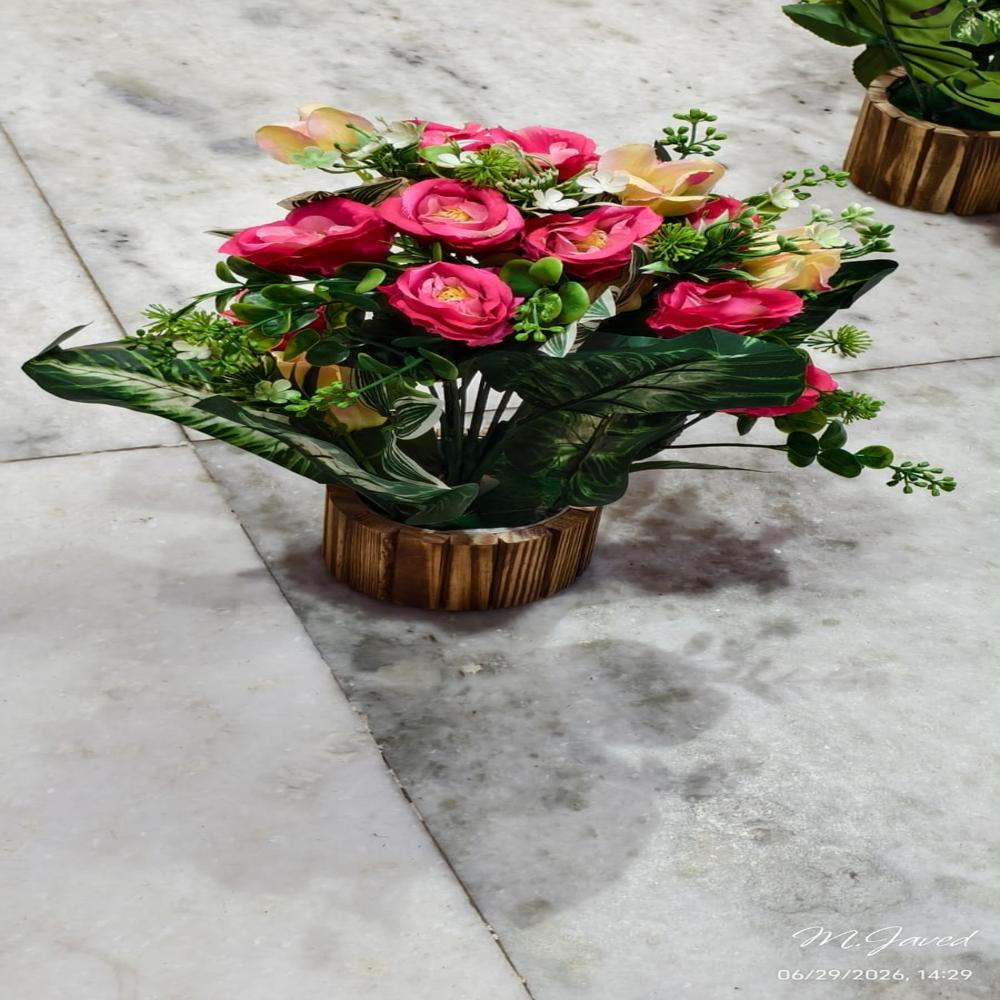 Artificial Flower Basket - Dimension (L*W*H): 18 Inch (In)