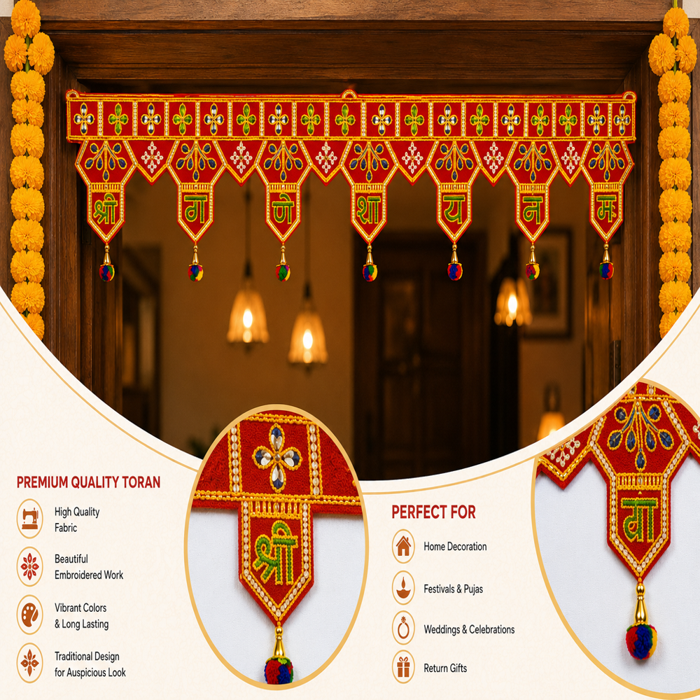 KRISHNA HANDLOOM Elegant Decorative Indian Festival Hanging  U 1