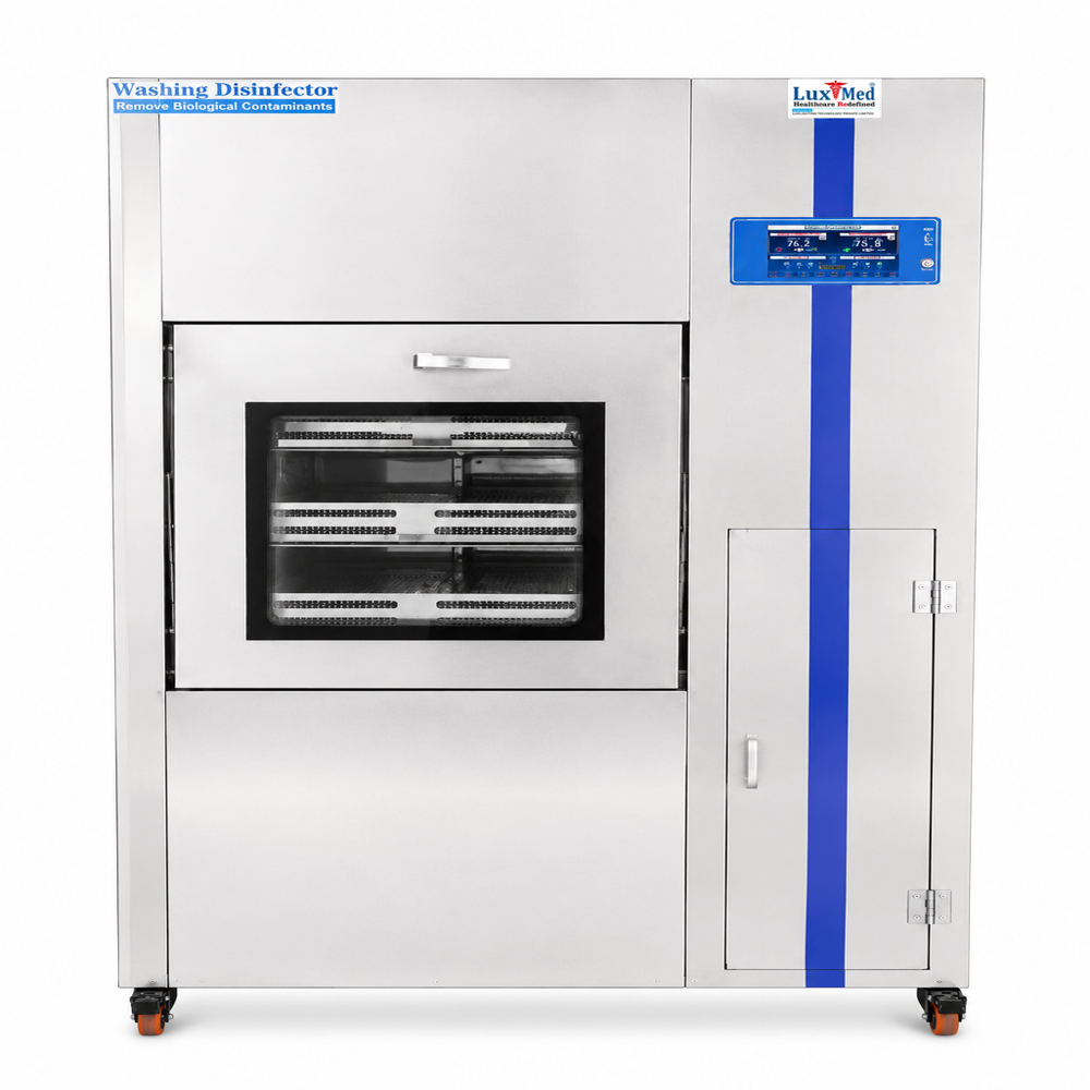 Luxmed Washer Disinfector - Stainless Steel 100-250l, Touchscreen Hmi | Ai-iot Enabled, Hepa Drying, Programmable Dosing