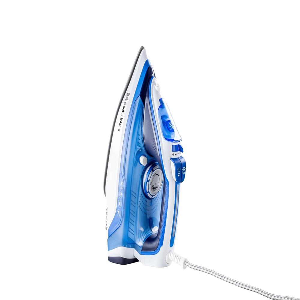Russell Hobbs PROSTEAM2200 2200 watts Steam Iron | Powerful 120g Steam Boost Output | 300ml Water Tank | Anti-Calc & Anti-Drip Functions | Ceramic Non-Stick Plate | Easy to Clean | 2-Year Warranty